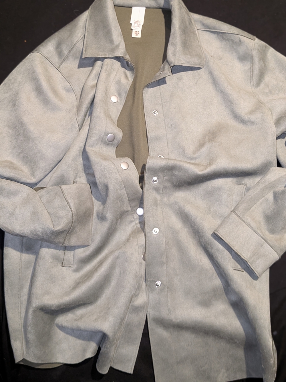 MarlaWynne Stretch Faux Suede shacket